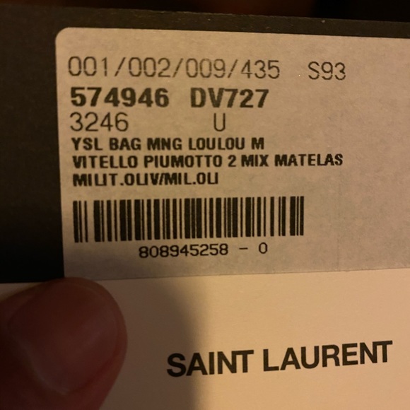 A106- 💯 % authentic YSL LouLou bag - Picture 10 of 12